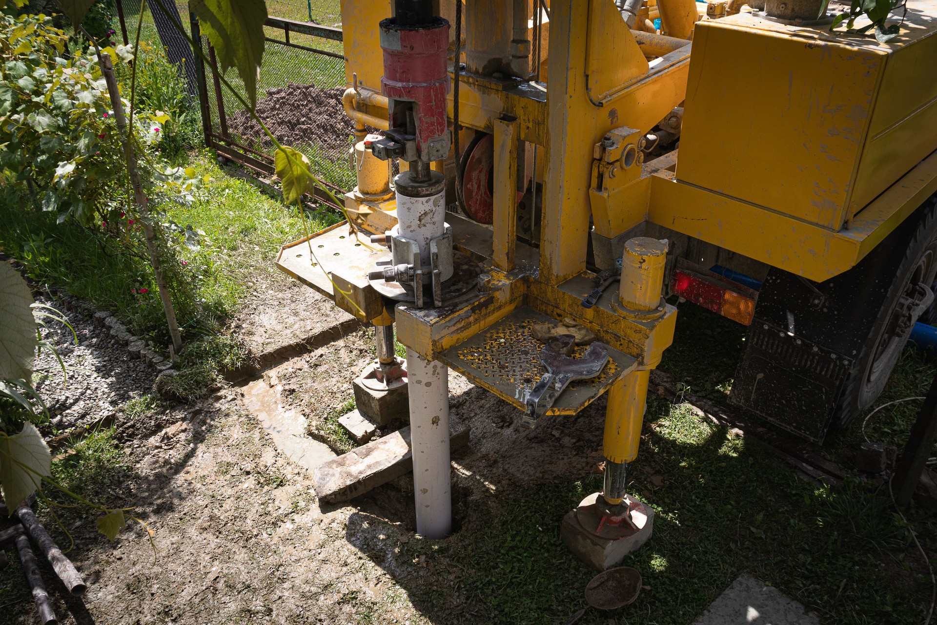 water well, drilling machine, spring, underground springs,